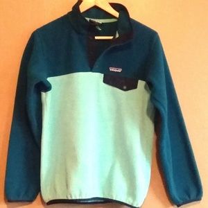 [Patagonia] Dark/Sky Blue Synchilla Fleece